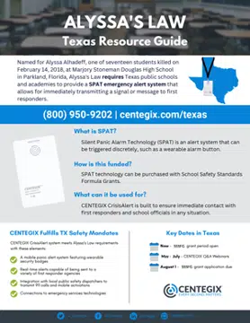 Texas Alyssa's Law Resource Guide Thumbnail